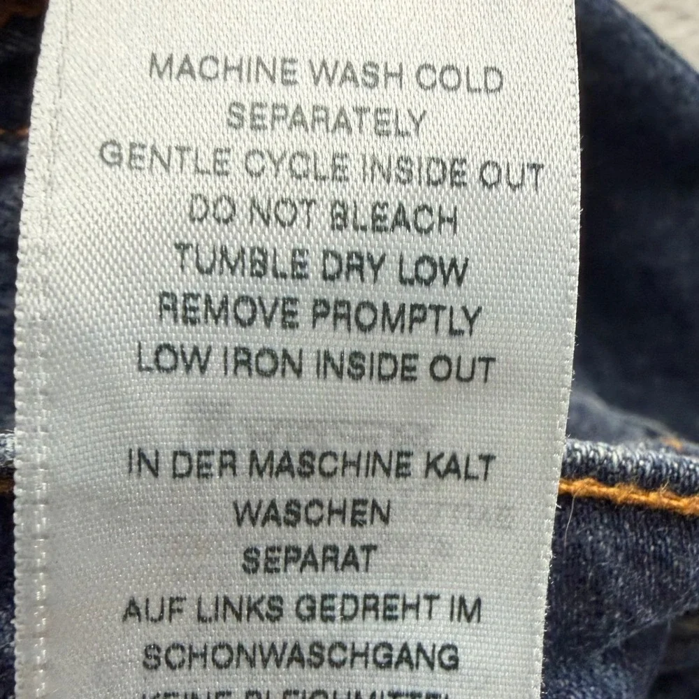True Religion Jeans Mens 32X33 Blue Geno Relaxed Slim Stretch World Tour Dark